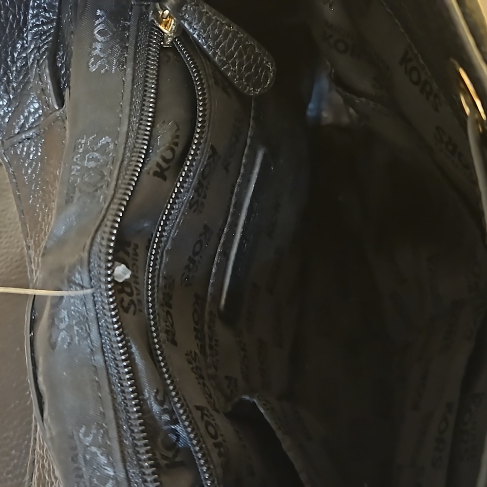 Michael Kors Bedford Signature Jacquard/Leather Drawstring Backpack 🎒 - Picture 8 of 10